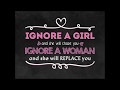 Ignore a Girl - Canvas Wall Art