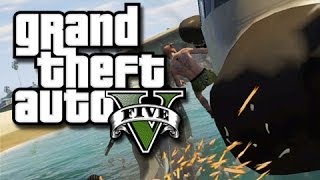 GTA 5 Online Stunts - The Jet Ski Plane Jump! (GTA V Fails and Funny Moments!) KYR SP33DY