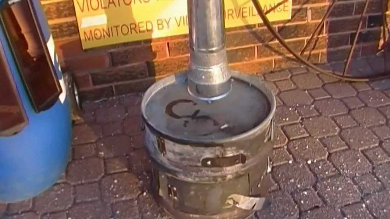 Home Made Wood Stove - Urban Survival - YouTube