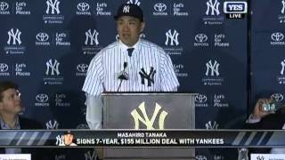 Masahiro Tanaka's first words as a member of the New York Yankees