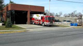 Allentown KME AerialCat Responding From West End