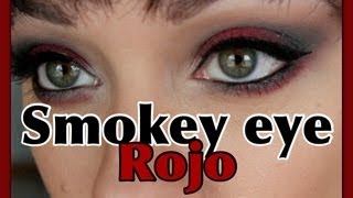 Maquillaje Dramático: Smokey eye rojo