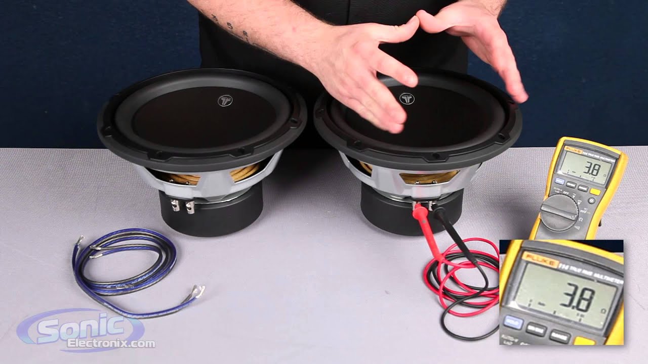 How to Wire Two Single 4 ohm Subwoofers to a 2 ohm Final Impedance