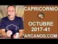 Video Horscopo Semanal CAPRICORNIO  del 8 al 14 Octubre 2017 (Semana 2017-41) (Lectura del Tarot)