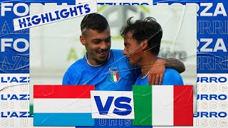 Highlights Under 21: Lussemburgo-Italia 0-3 (6 giugno 2022 )