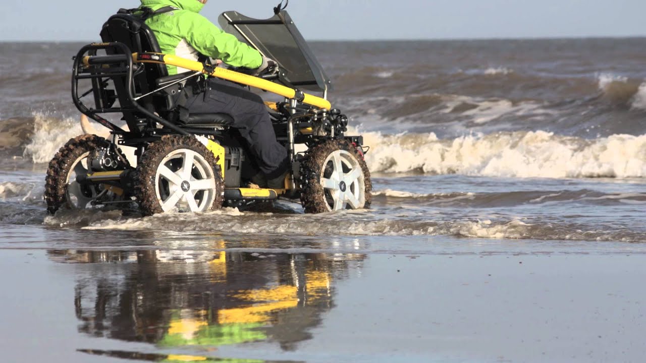 TerrainHopper: Mobility Scooter On The Beach, Wheel Chair on the Beach