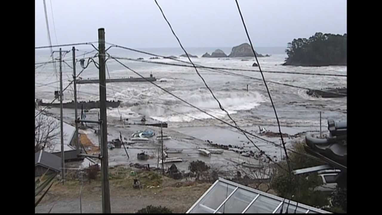 Tsunami at Cape Hirota, near Rikuzentakata, Iwate Prefecture YouTube