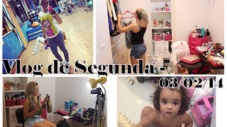 Vlog de Segunda - Academia, baby, casa nova, curso de ingles.