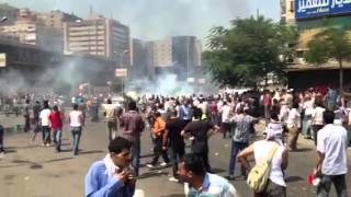 Standoff at southwest entrance of Rabaa