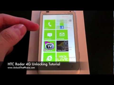 How to Unlock HTC Radar 4G with Code + Full Unlocking Tutorial!! at&t ...