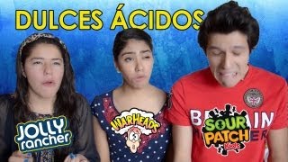 RETO: Dulces muy amargos!! | Warheads challenge, sour patch | Los Polinesios