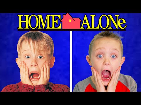 Home Alone! Full Movie Recreated by Kids Fun TV (Part 1)