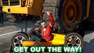 GTA V Online - Minijuego - El Ratón y El Gato - ¿cuanto se puede destruir un coche? XD