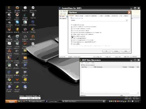 Commview WEP hack key recovery by using packets. - YouTube