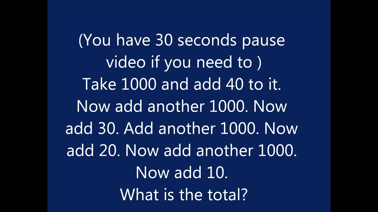 Confusing Math Riddle - YouTube