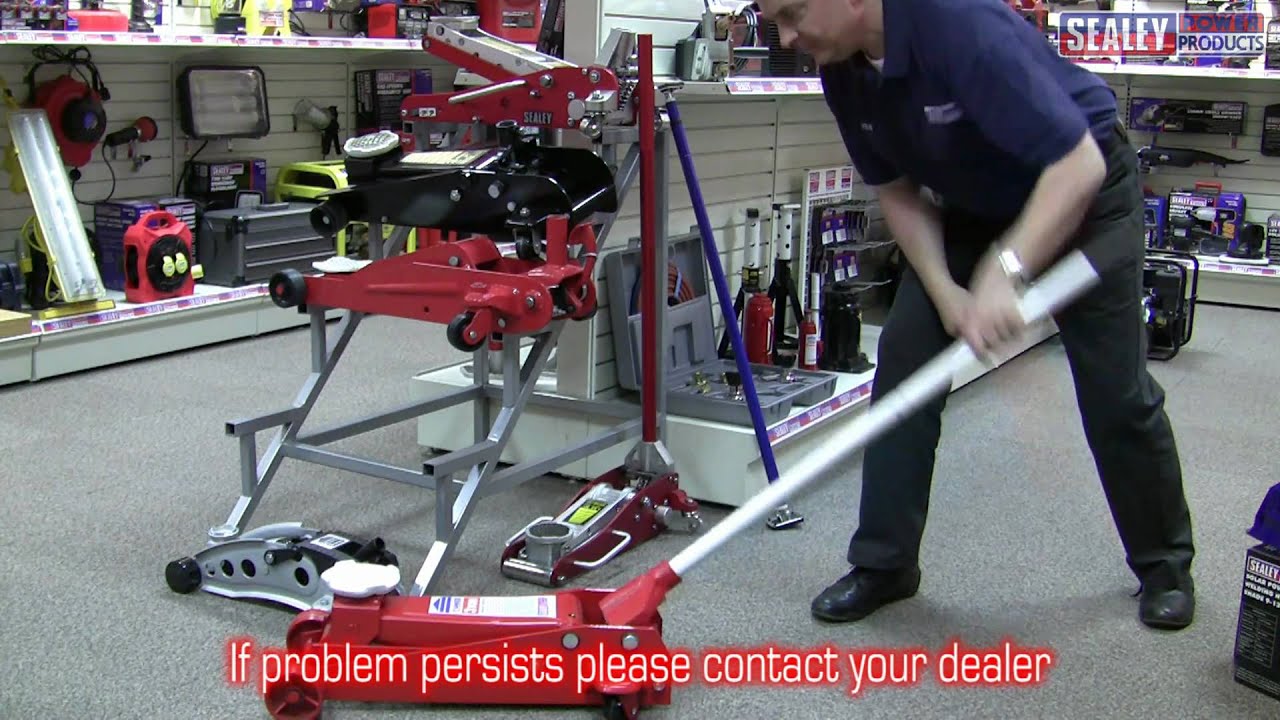 Sealey Trolley Jack Bleeding Procedure YouTube