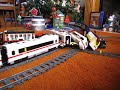 LEGO train crash high speed Eurostar and ICE 3 on 9V double track