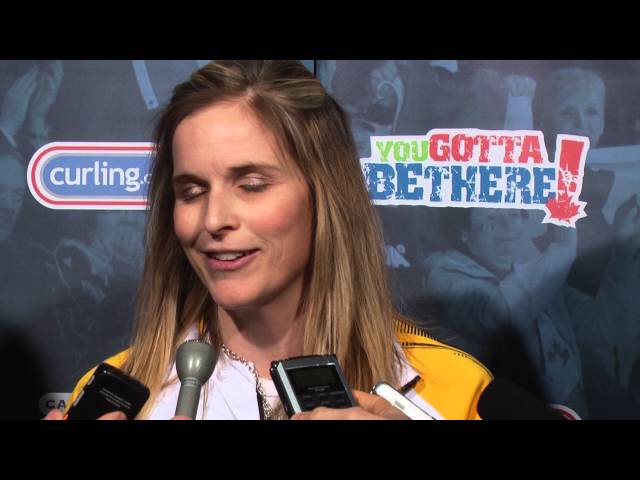 Draw 9 Media Scrum - 2013 Scotties Tournament of Hearts
