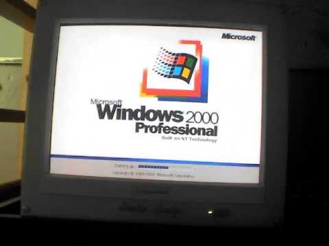 Windows 2000 Pro + Windows Chicago Build 81 VHD - YouTube