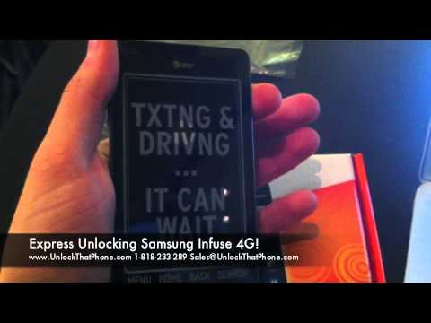 How to Unlock Samsung Infuse 4G with Code + Full Unlocking Tutorial ...