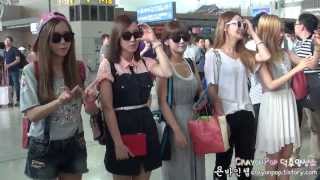 130825 크레용팝(Crayon Pop) 인천공항 출국 직캠 by 욘바인첼