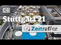 Stuttgart 21 Zeitraffer Talquerung 20222023  Alle Kelchst?tzen betoniert