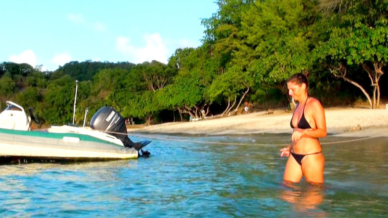 Backyard Scenes Sunset Swim at a Secret Beach in Grenada, Caribbean Backyard Scenes Sunset Swim at a Secret Beach in Grenada, Caribbean