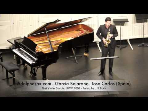 Garcia Bejarano, JOse Carlos First Violin Sonate, BWV 1001 Presto by J S Bach
