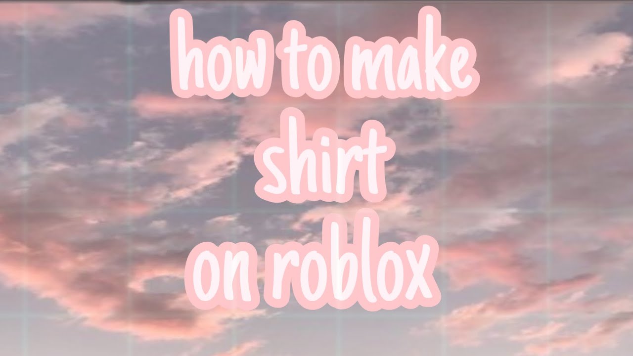 How To Make A Shirt In Roblox Ipad
