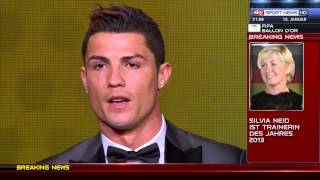 Cristiano Ronaldo Weltfußballer des jahres 2013