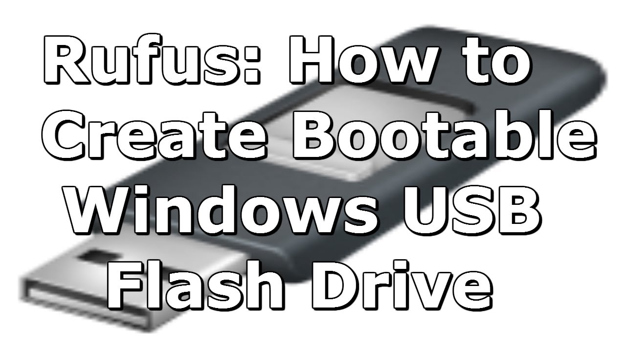 how to make a usb drive bootable with rufus