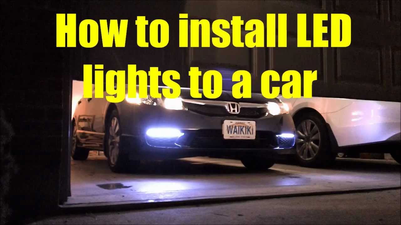 How to connect led lights to car 