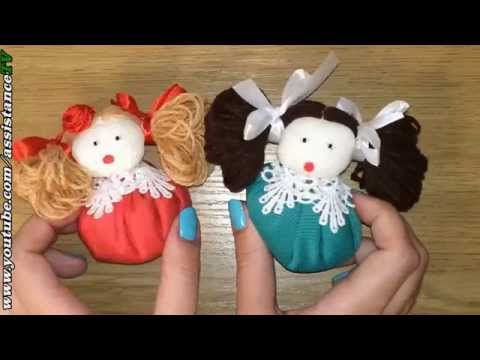 Как сделать с ткани куклу без иголки Как сделать с ткани куклу без иголки