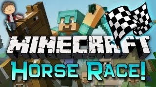 Minecraft: Horse Race Mini-Game! w/Mitch & Friends!