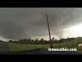 TORNADO INTERCEPT! just northeast of Edmond, OK! Jim Cantore on-board!