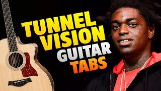 Kodak Black - Tunnel Vision (Fingerstyle Guitar Cover With Easy Tabs And Chords)