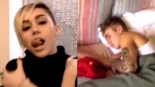 Justin Bieber Sleeping by Miley Cyrus (REAL* and ORIGINAL* VIDEO)