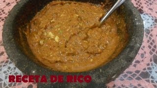 RECETA DE RICO GUACAMOLE ROJO