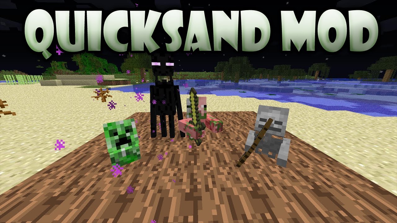 Minecraft: Quicksand mod (HD) - YouTube