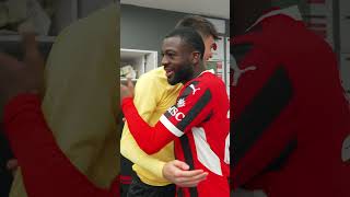 Dressing room scenes in Madrid ❤️🖤? | #championsleague #shorts