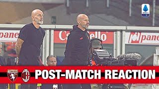 Pioli and Pobega post-match reactions | Torino v AC Milan