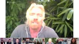 Elon Musk and Sir Richard Branson Hangout on air