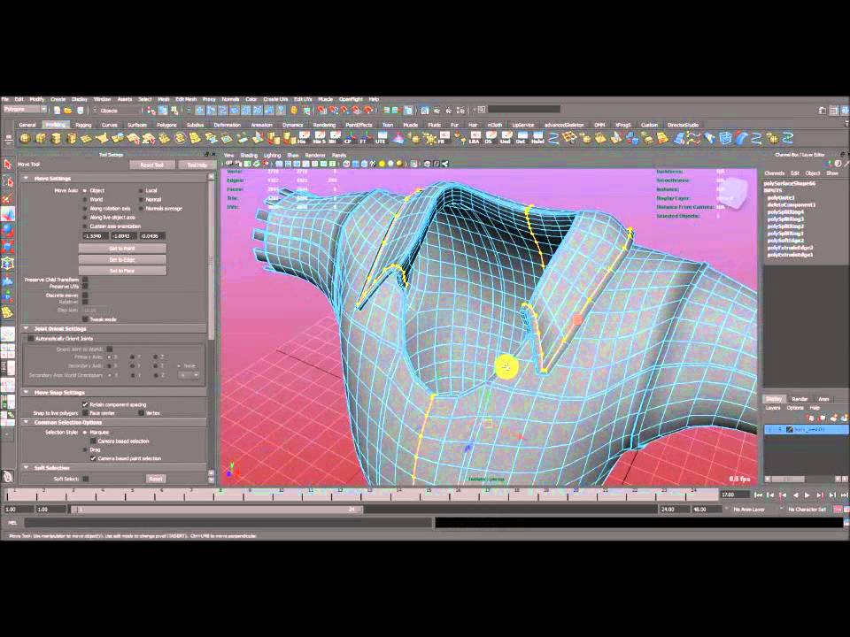 maya cloth modeling1 YouTube