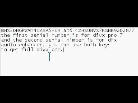 Serial Number Divx For Mac
