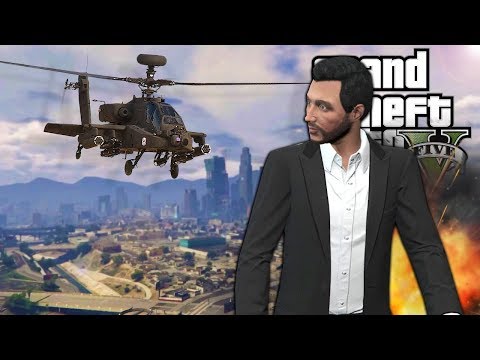 I Trolled My Friends with an Attack Helicopter in GTA 5 Online! - GTA V Funny Moments