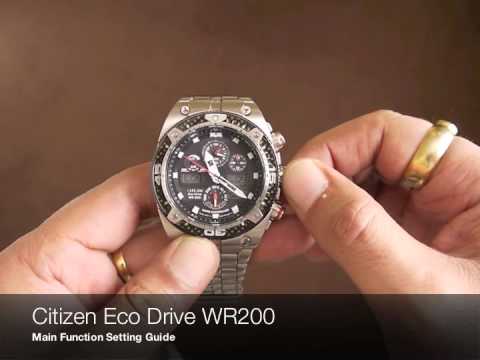 Citizen Eco Drive WR200 - YouTube