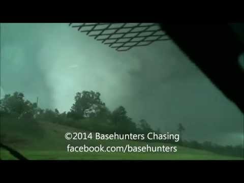 Scott Peake\'s close-up intercept of the strong-violent Louisville, MS tornado on April 28, 2014.