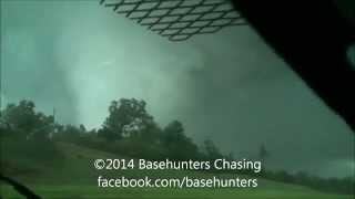 April 28, 2014 Large Louisville, Mississippi Tornado - Dashcam