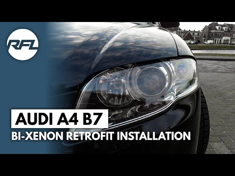 Audi A4 B7 Mini H1 Bi Xenon Projector Headlight Retrofit