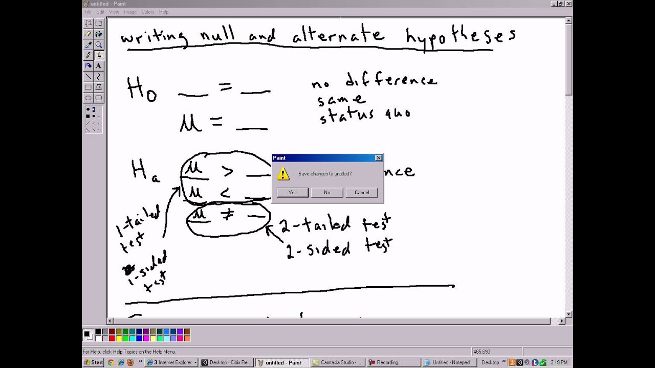 Stating Hypotheses In Research Paper